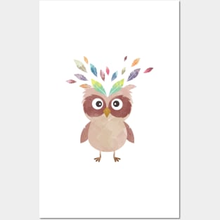 Whimsical Owl Posters and Art